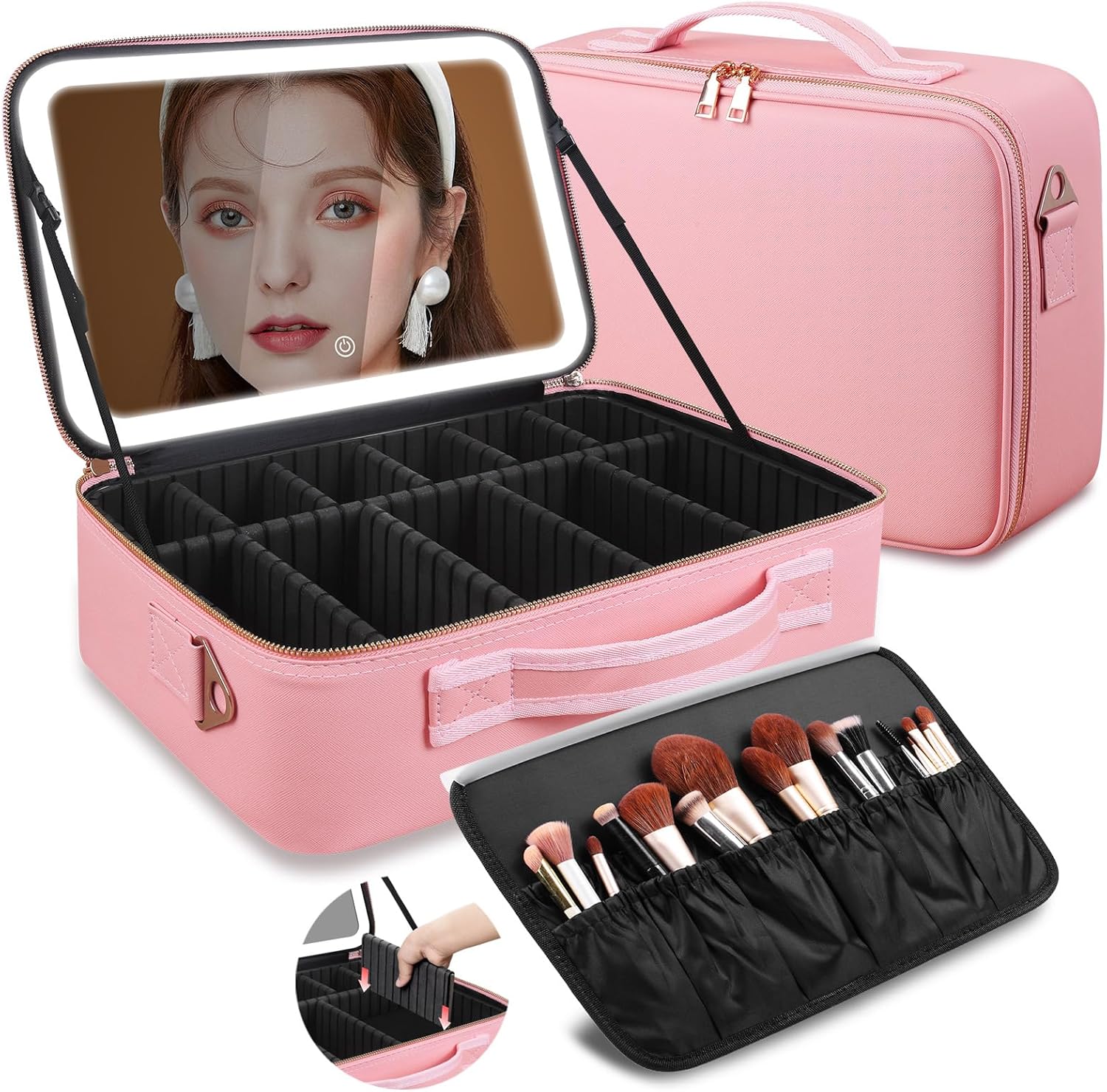 Women'S Xl Bags - Trousse de maquillage grande capacité 15''x11''