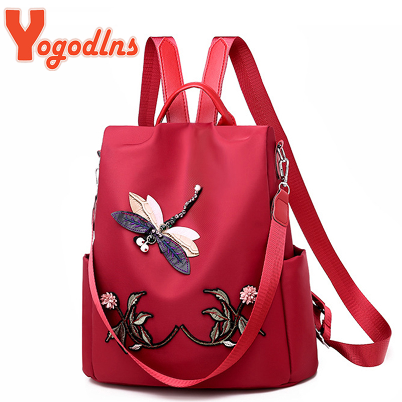 Women'S Xl Bags - Yogodlns mode broderie sac à dos