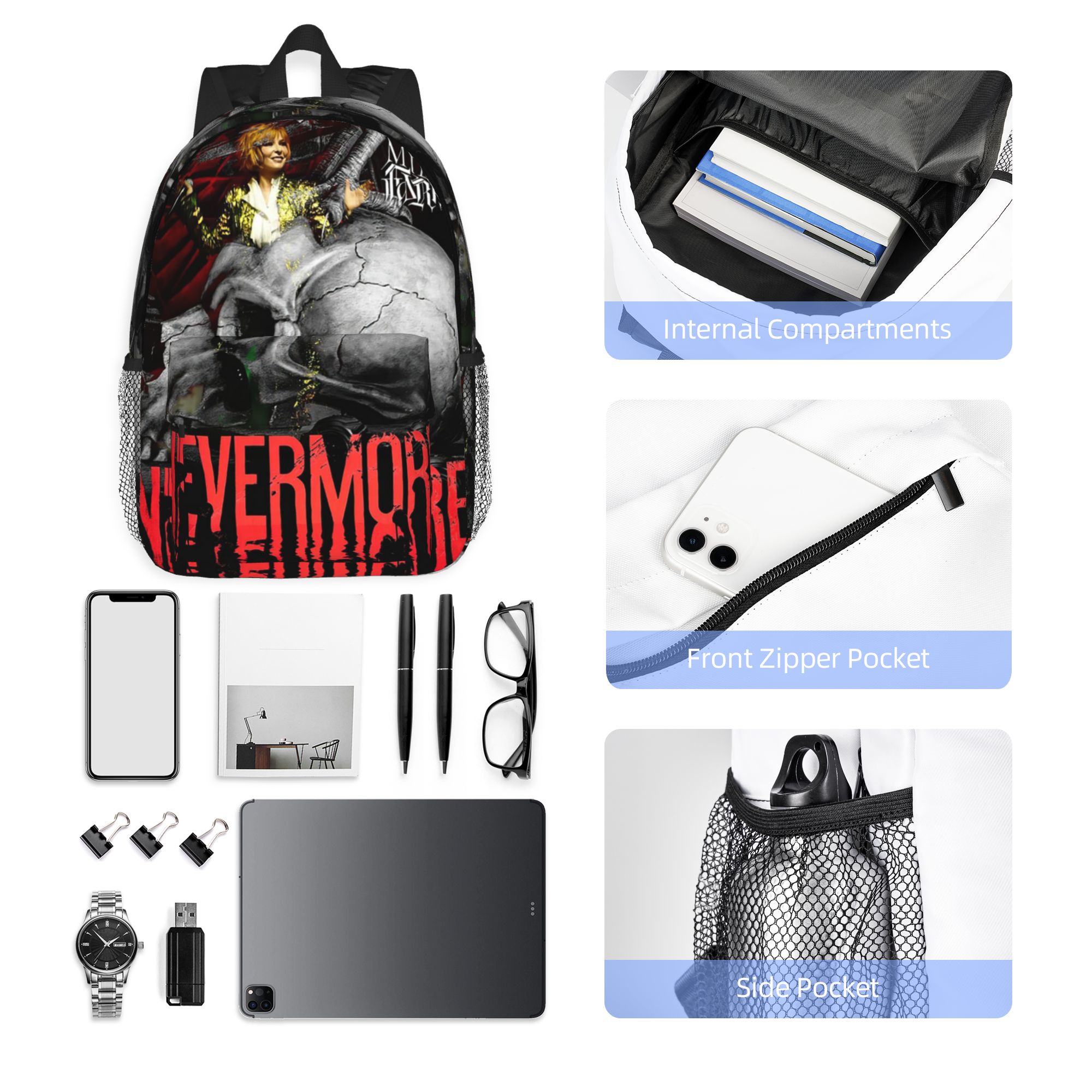 Sac à dos Nevermore Skeleton M - Women Bags Farmers avis et prix