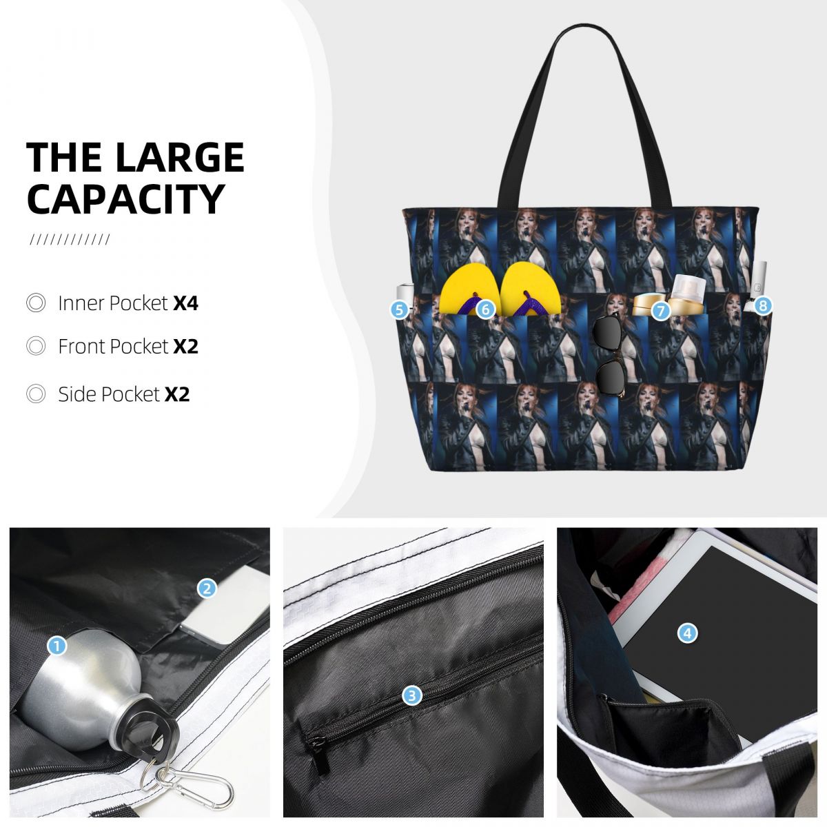 Mylene Farmer Beach Tote Bag S - Women Bags Farmers avis et prix