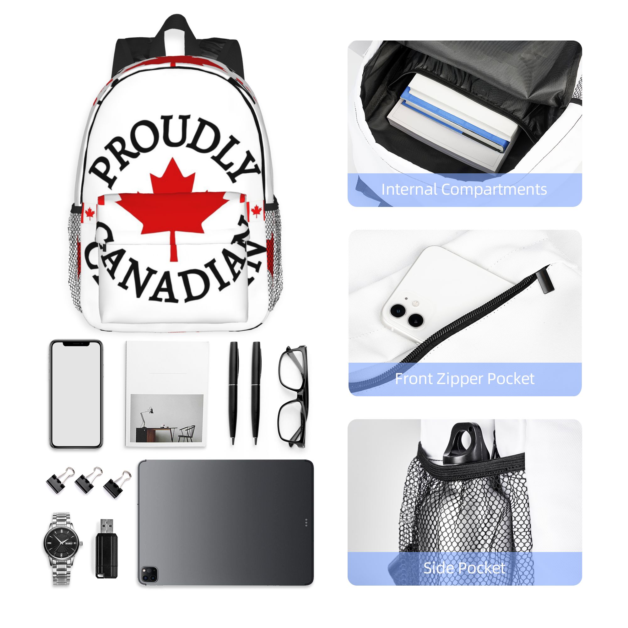 Sac à dos Canada avec feuille  - Women Bags Canada avis et prix