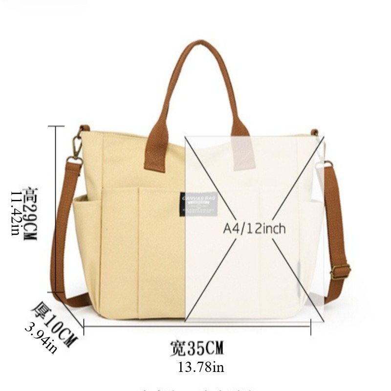 Grand sac fourre-tout en toile - Women'S Tote Bags For Work avis et prix