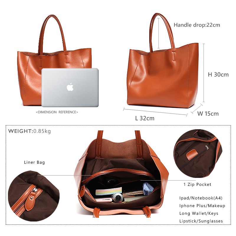 Grand sac fourre-tout minimali - Women'S Tote Bags For Work avis et prix