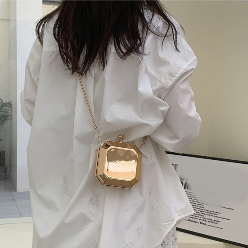 Mini pochette de soirée en or  - Women'S Bags Cross Body avis et prix