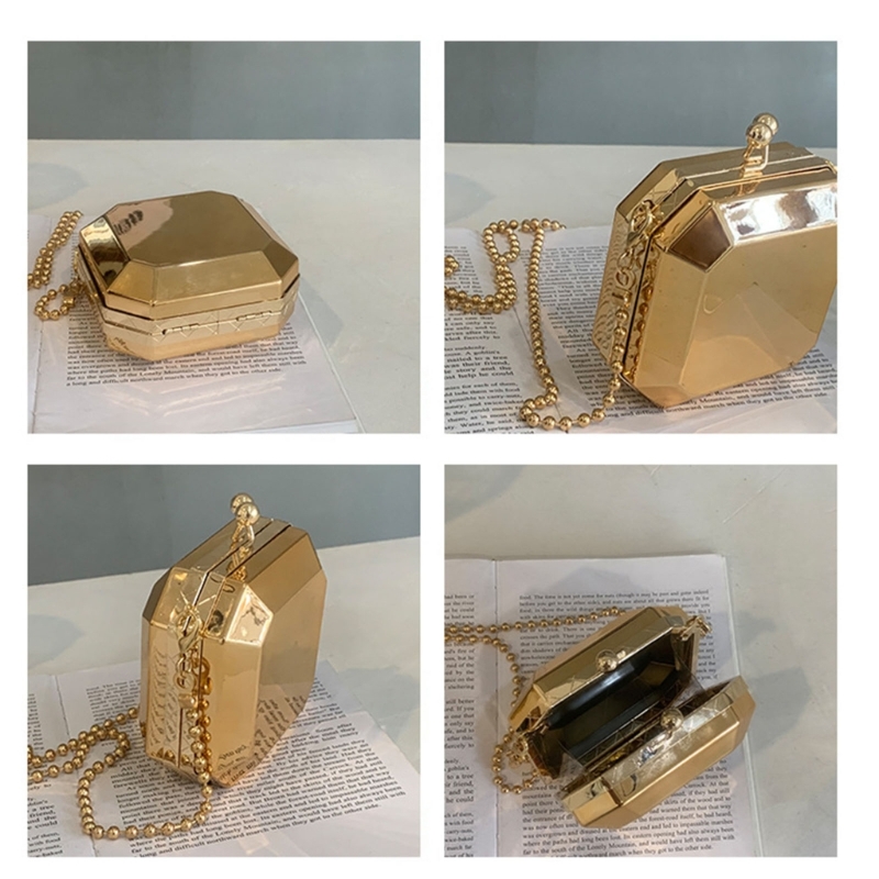 Mini pochette de soirée en or  - Women'S Bags Cross Body avis et prix