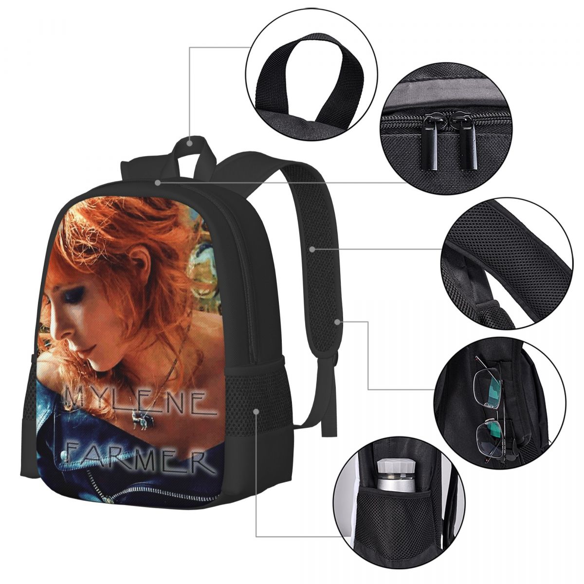 Sac à dos Mylene Farmer French - Women Bags Farmers avis et prix