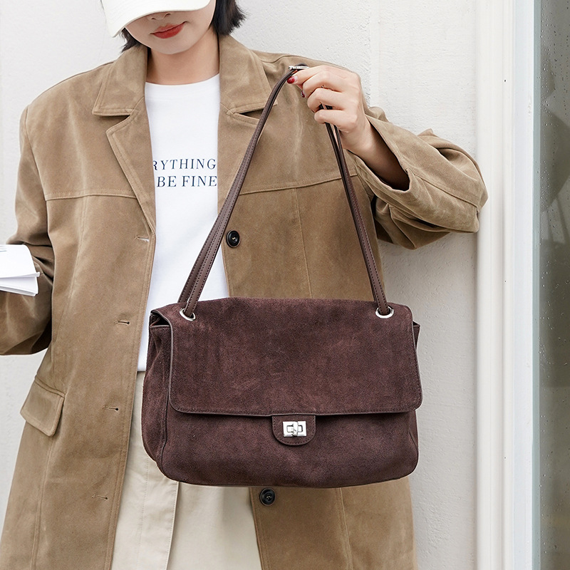 Sac à bandoulière en cuir suéd - Women'S Tote Bags For Work avis et prix