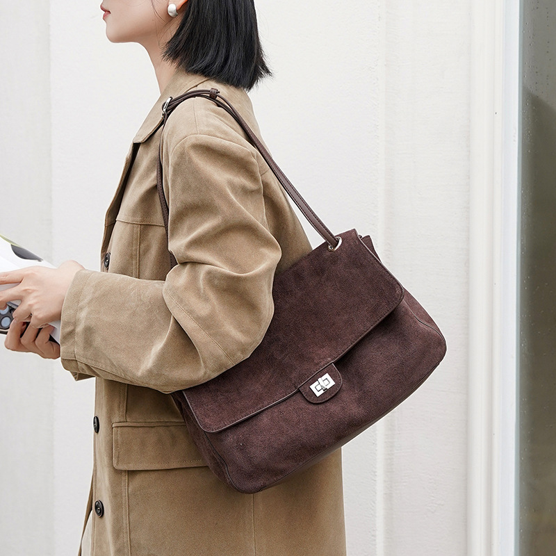 Sac à bandoulière en cuir suéd - Women'S Tote Bags For Work avis et prix