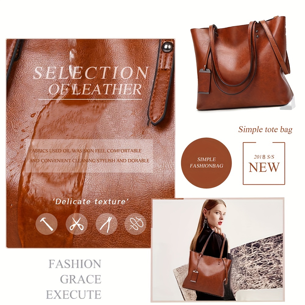 Sac à main fourre-tout en cuir - Women'S Tote Bags For Work avis et prix